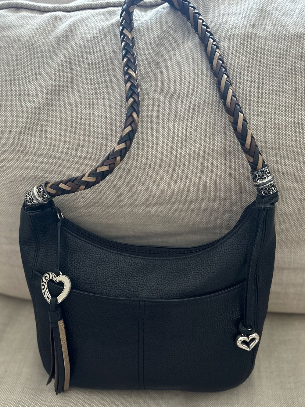 Brighton 🤎 Barbados Ziptop Hobo Bag - Retired